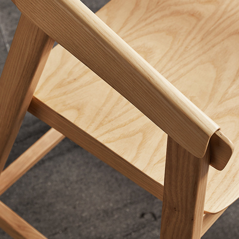 Brown Ash Wood Counter Stools Contemporary Indoor Counter Chairs