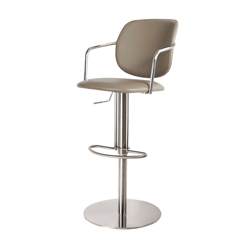 Industrial Leather Bar Stool Adjustable Backrest Counter Stool for Bristol