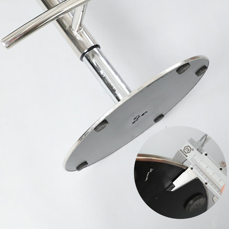 Adjustable Leather Bar Stool Low Back Counter Stool for Bristol with Swivel