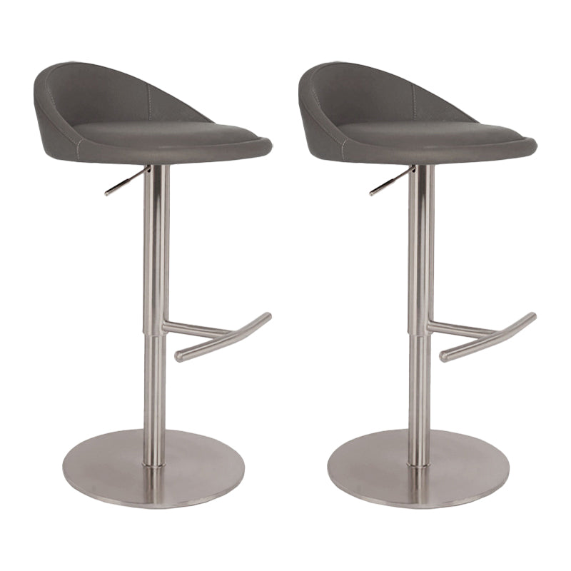 Adjustable Height Bar Stool Contemporary Dining Stool with Footrest