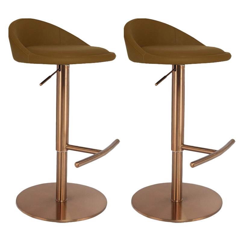 Adjustable Height Bar Stool Contemporary Dining Stool with Footrest