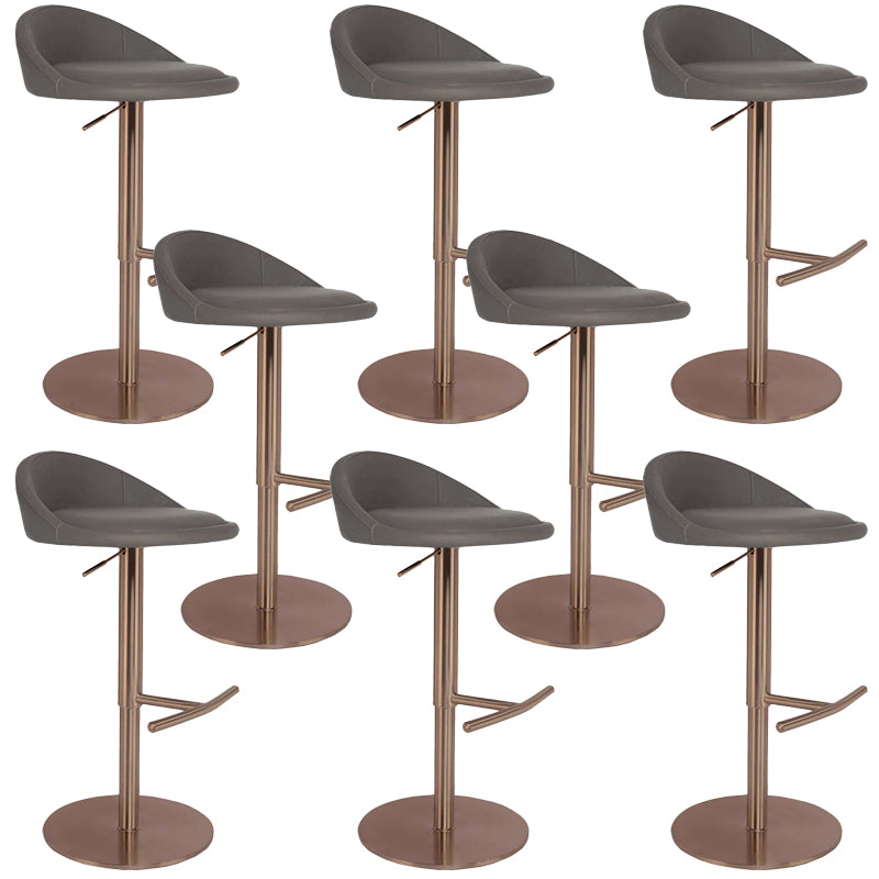 Adjustable Height Bar Stool Contemporary Dining Stool with Footrest