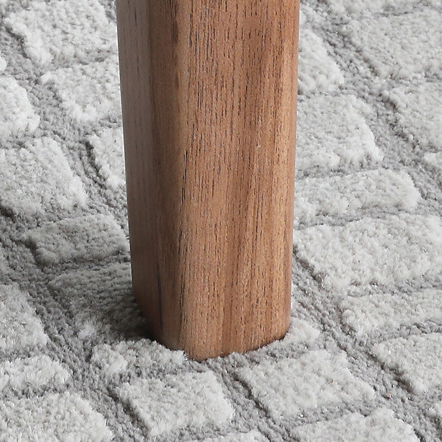 Modern Style Dining Rectangle Table Sintered Stone Dining Table with Wood Legs