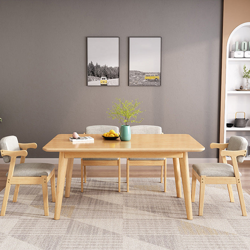 Solid Wood Dining Room Table Modern Dining Table for Kitchen