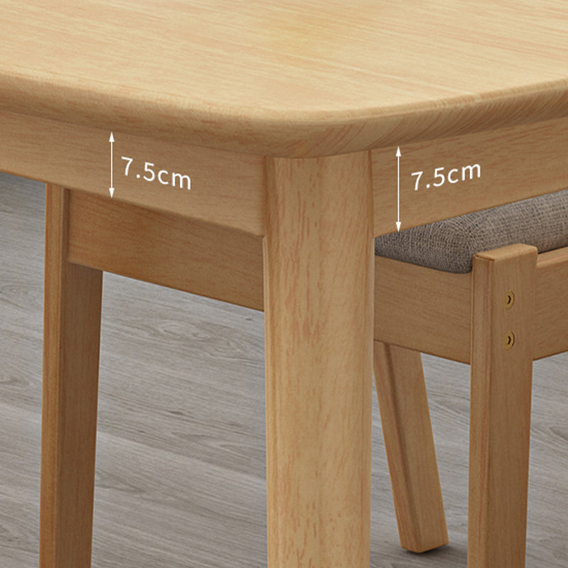 Solid Wood Dining Room Table Modern Dining Table for Kitchen