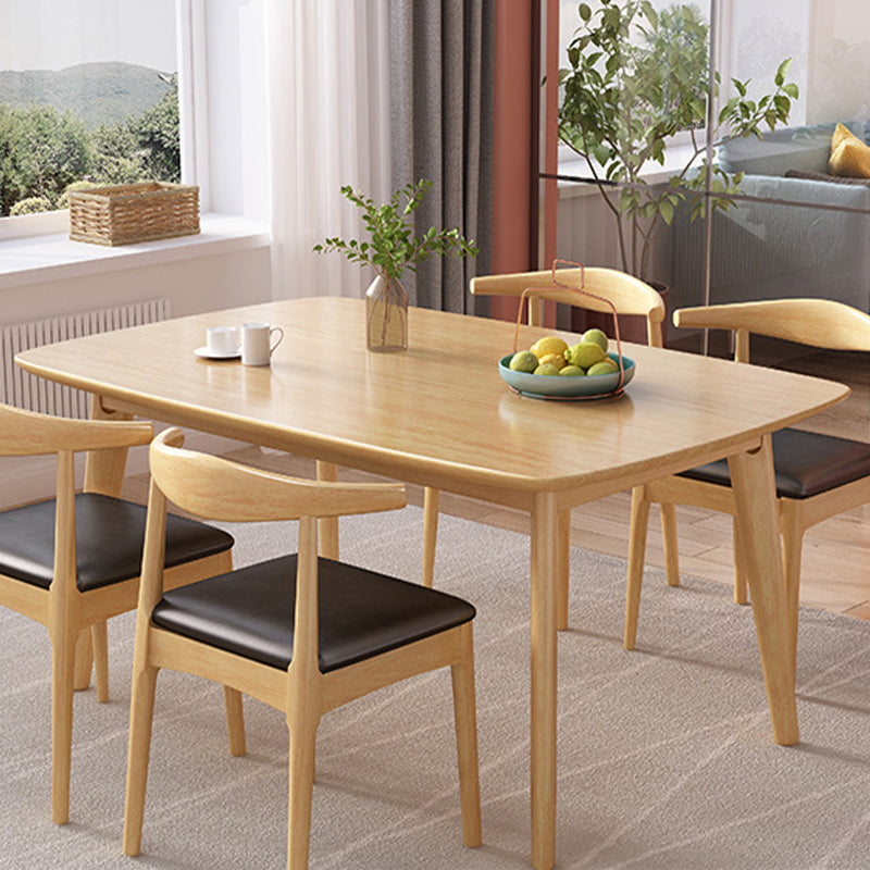 Solid Wood Dining Room Table Modern Dining Table for Kitchen