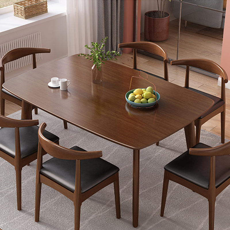 Solid Wood Dining Room Table Modern Dining Table for Kitchen