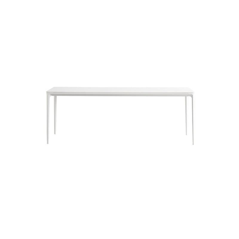 Contemporary Dinette Table Rectangle Stone Dining Room Table for Dining Room