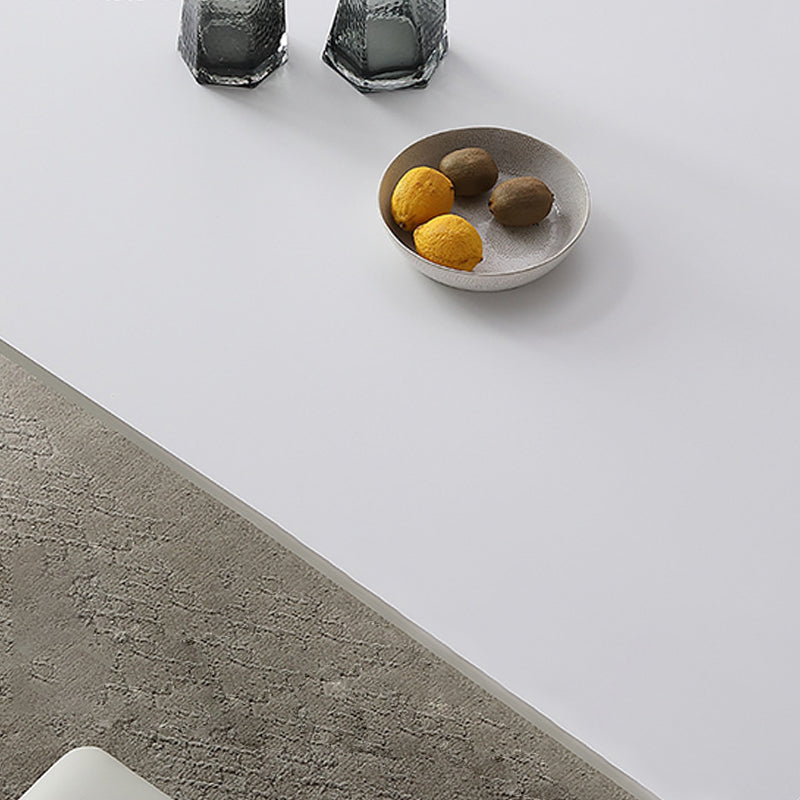 Contemporary Dinette Table Rectangle Stone Dining Room Table for Dining Room