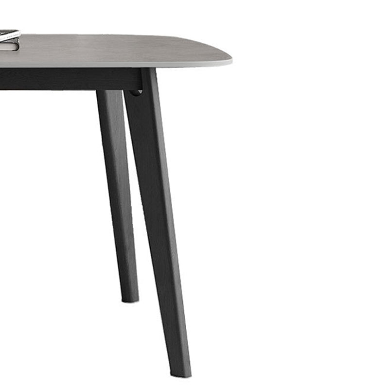 Home Dinner Room Kitchen Table Black Frame Contemporary Dining Table