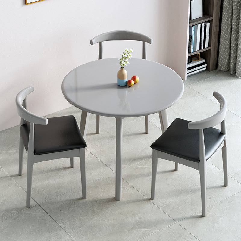 Solid Wood Dining Room Table Round Dining Table for Dining Room