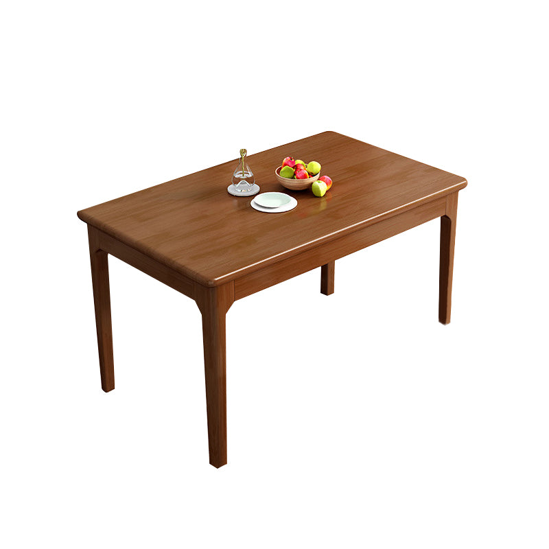 Modern Wood Dining Room Table Rectangle Dining Table for Kitchen
