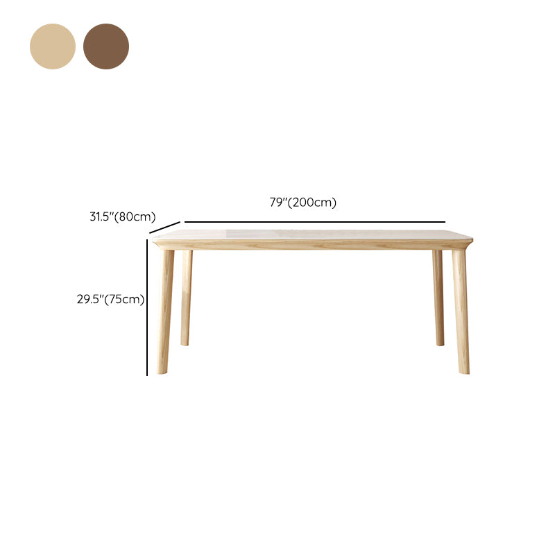 Contemporary Furniture Rectangle Stone Dining Room Table for Kitchen