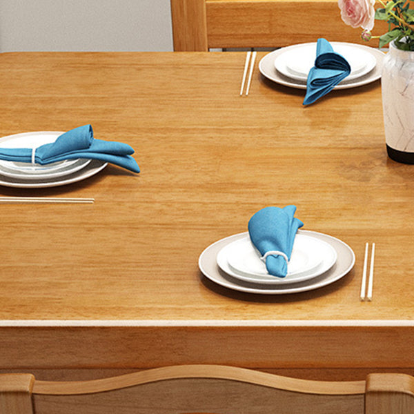 Rubberwood Solid Wood Dining Table Contemporary Dining Table