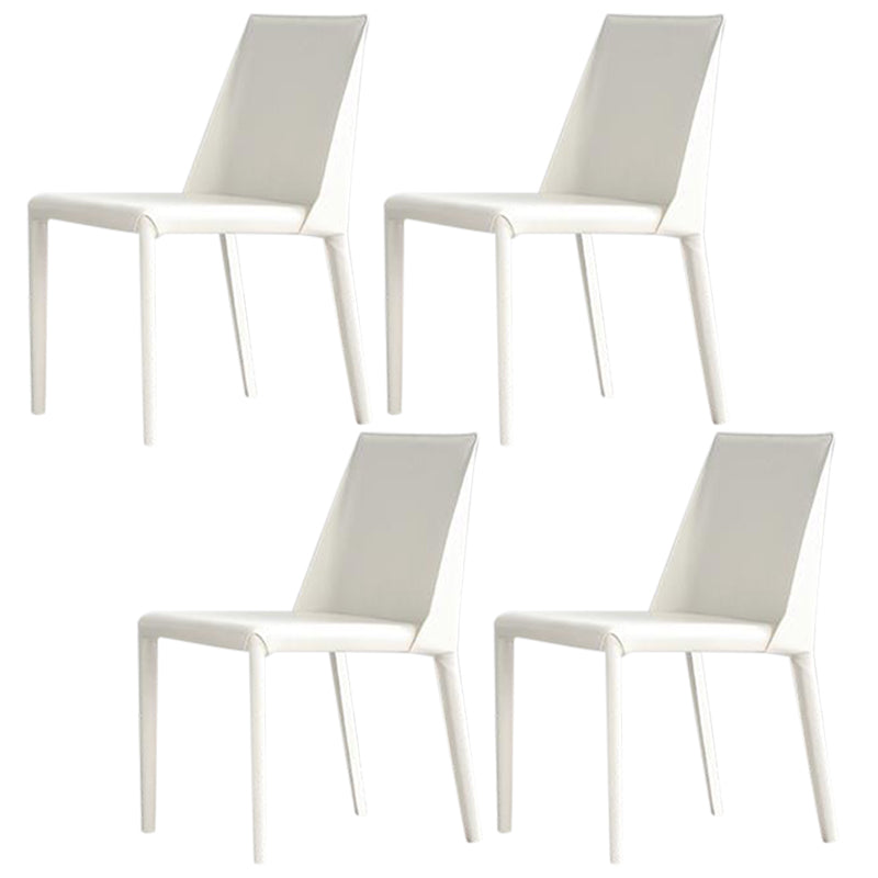 Contemporary 1/4/5/6/7 Pieces Dining Chairs Set Rectangle Stone Furniture in White