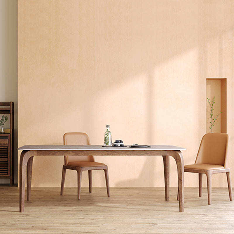 Contemporary Style 1/2/3/4 Pieces Dining Chairs Set Rectangle Stone Furniture in White