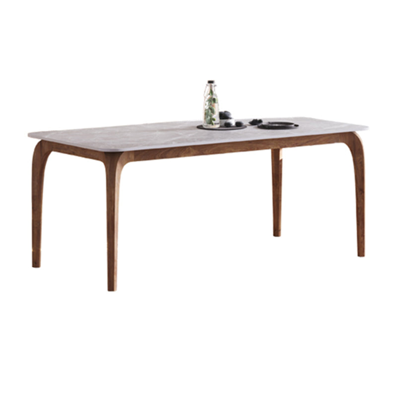 Contemporary Style 1/2/3/4 Pieces Dining Chairs Set Rectangle Stone Furniture in White