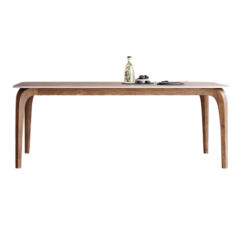 Contemporary Style 1/2/3/4 Pieces Dining Chairs Set Rectangle Stone Furniture in White