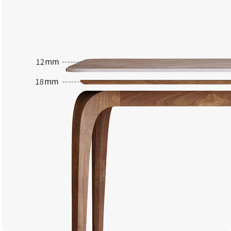 Contemporary Style 1/2/3/4 Pieces Dining Chairs Set Rectangle Stone Furniture in White