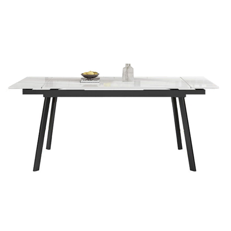 Contemporary 1/4/5/7 Pieces Dining Chairs Set Stone Rectangle Furniture in White