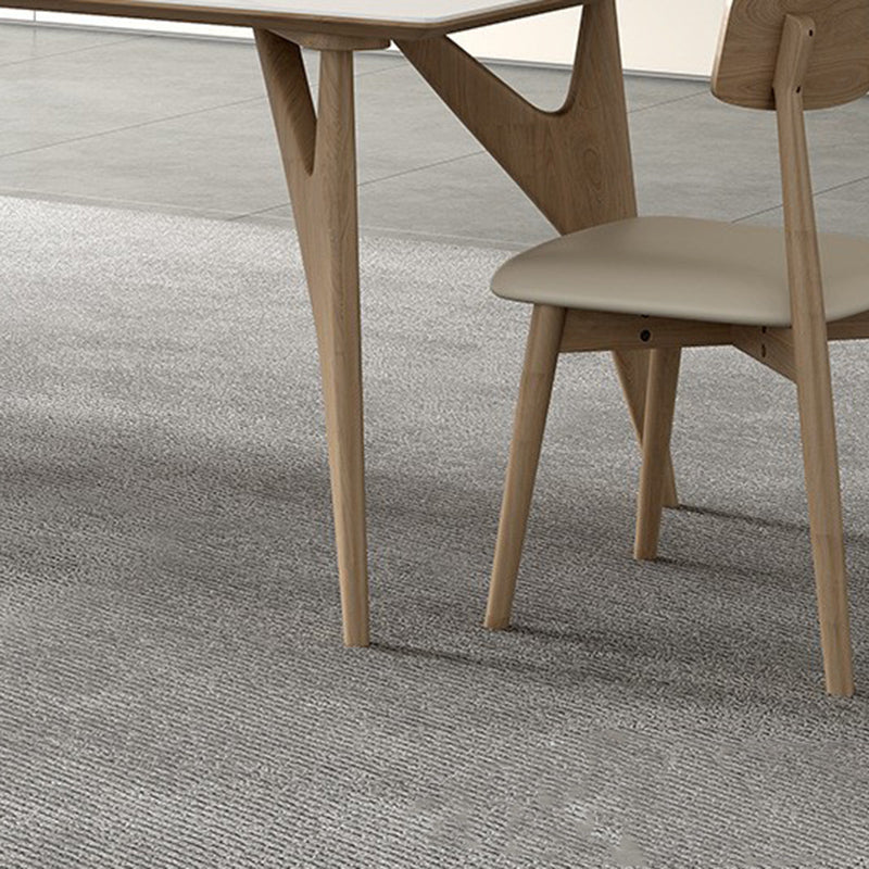 Modern 1/2/5/7 Pieces Dining Chairs Set Stone Rectangle Furniture in White