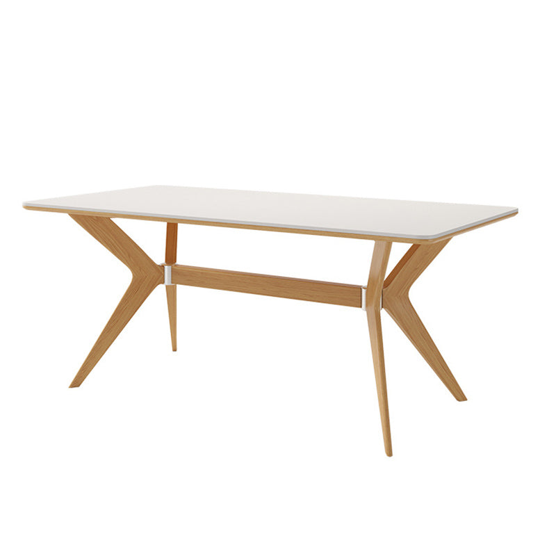 Contemporary 1/2/5/7 Pieces Dining Chairs Set Rectangle Stone Furniture in White