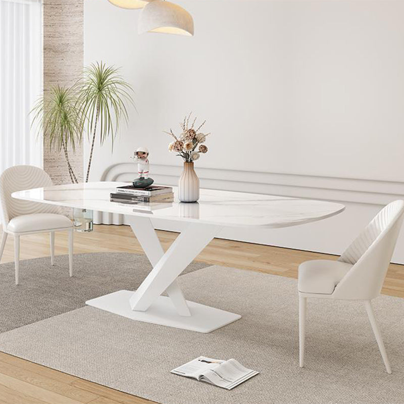 Modern 1/2/3/5 Pieces Dining Set Rectangle Stone Dining Table for Dining Room