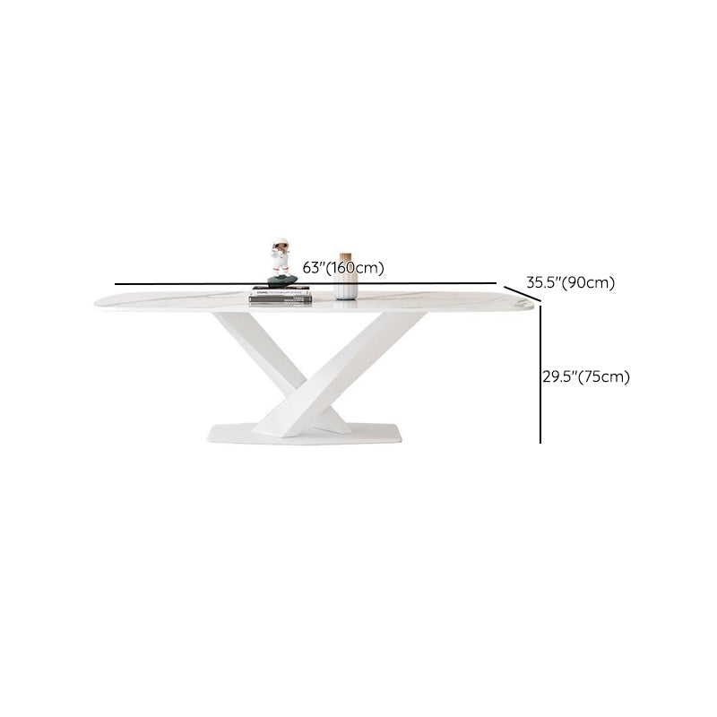 Modern 1/2/3/5 Pieces Dining Set Rectangle Stone Dining Table for Dining Room
