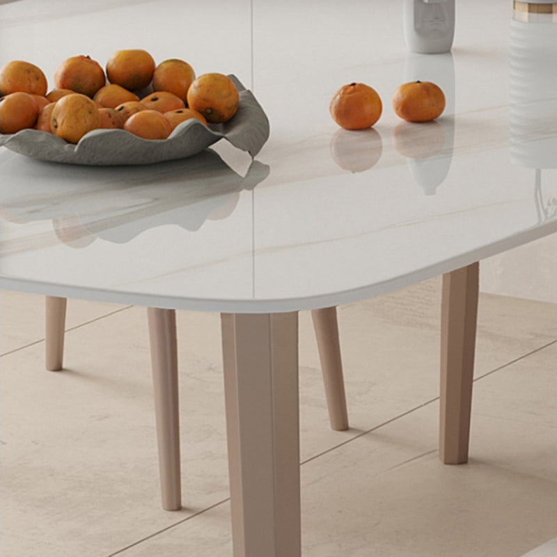 Modern 1/2/5 Pieces Dining Set Rectangle Stone Kitchen Dining Table