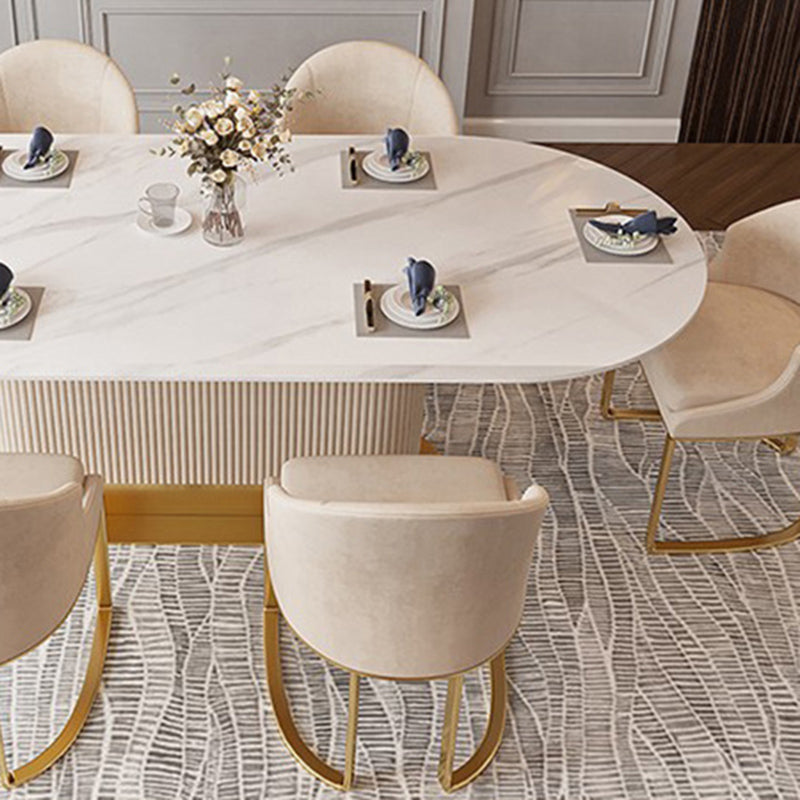 Nordic 1/4/5/7 Pieces Dining Set Stone Dining Table for Dining Room