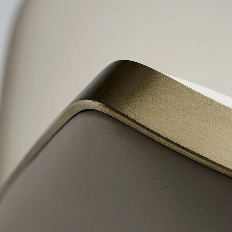 Glam Style Side Chair Metal Open Back Dining Room Chair for Indoor