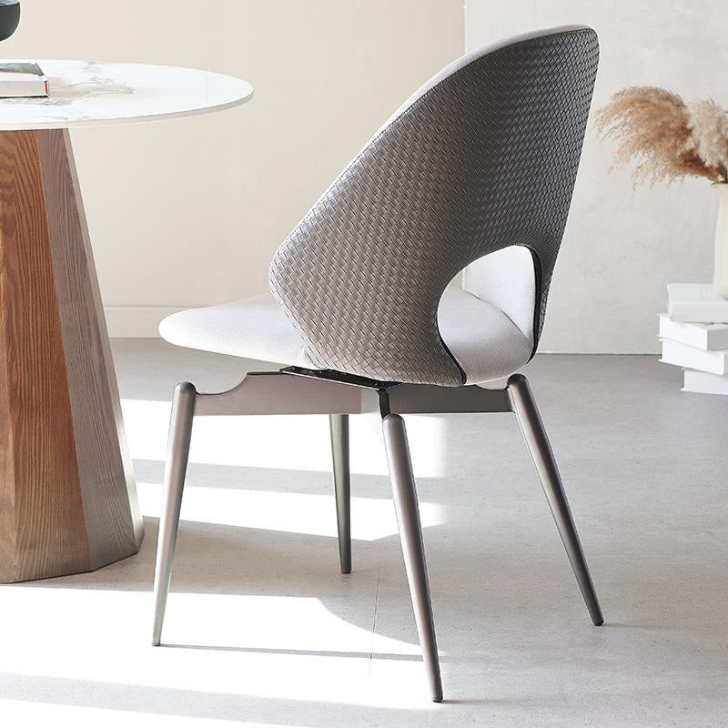 Upholstered Armless Dining Chairs Open Back Dining Side Chair