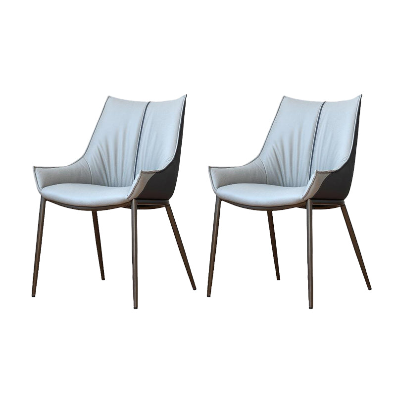 Industrial Arm Chair Metal Solid Back Dining Room Chair for Indoor