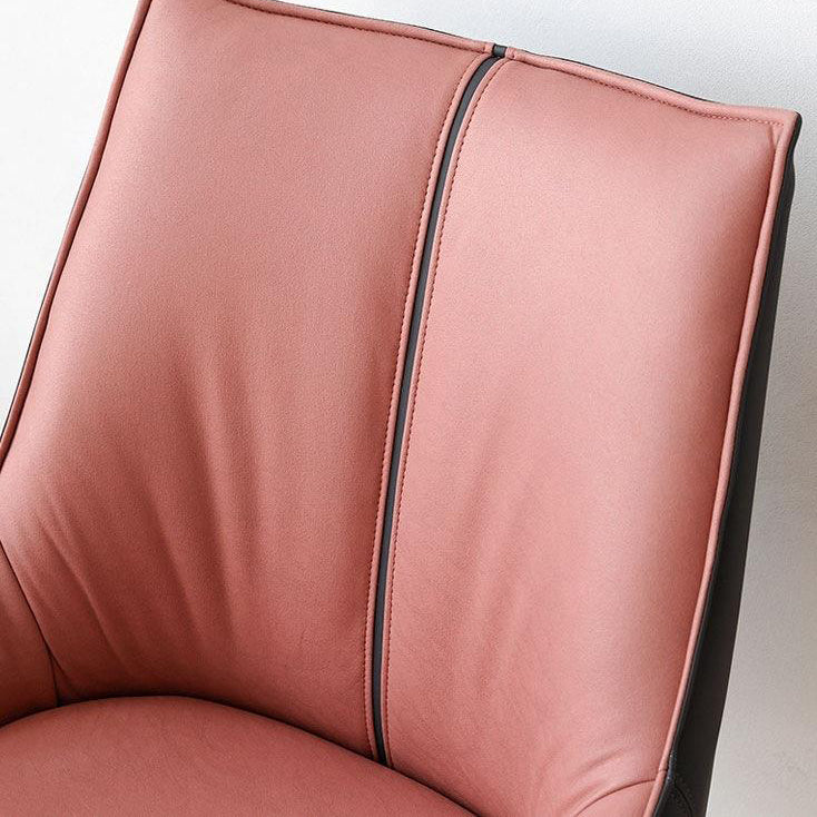 Industrial Arm Chair Metal Solid Back Dining Room Chair for Indoor