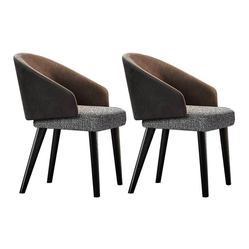 Industrial Arm Chair Metal Solid Back Dining Room Chair for Home