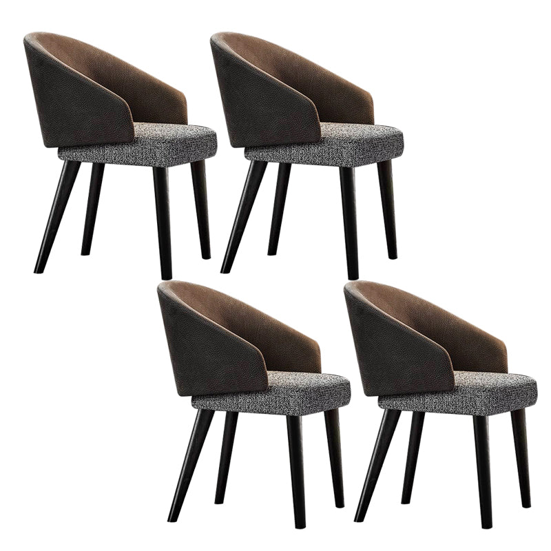 Industrial Arm Chair Metal Solid Back Dining Room Chair for Home