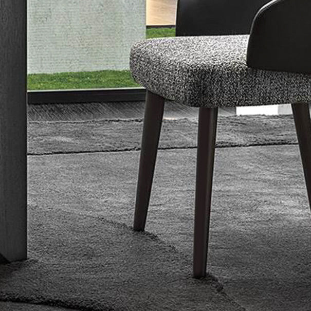 Industrial Arm Chair Metal Solid Back Dining Room Chair for Home