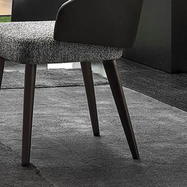 Industrial Arm Chair Metal Solid Back Dining Room Chair for Home