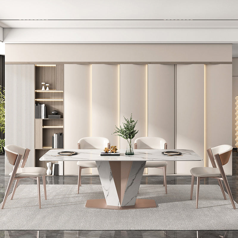 Modern Side Chair Metal Open Back Dining Room Chair for Brasserie