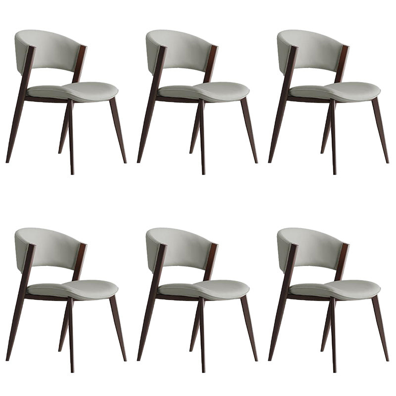 Modern Side Chair Metal Open Back Dining Room Chair for Brasserie