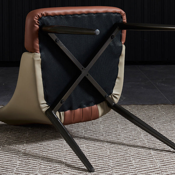 Dining Room Upholstered Chair Home Faux Leather Parsons Dining Chair