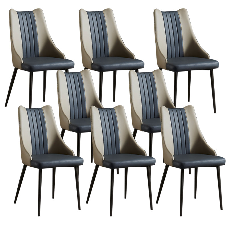 Dining Room Upholstered Chair Home Faux Leather Parsons Dining Chair