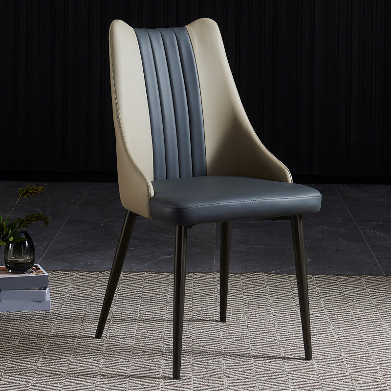 Dining Room Upholstered Chair Home Faux Leather Parsons Dining Chair