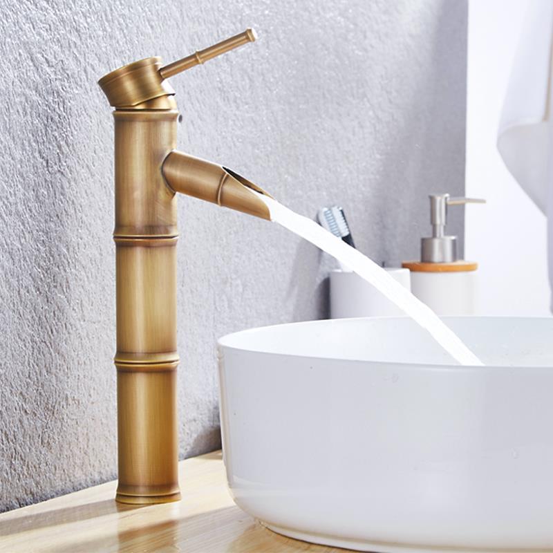 Lever Handle Farmhouse Faucet Circular Low-arc Sink Faucet for Bathroom