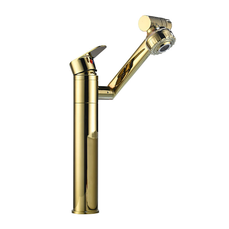 Glam Style Faucets Vessel Sink Faucet with Single Lever Handle