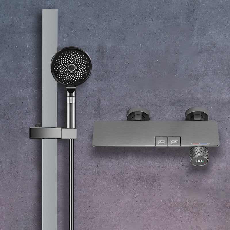 Shower Set Digital Display Simple Split Shower Set Bathroom Full Copper Booster