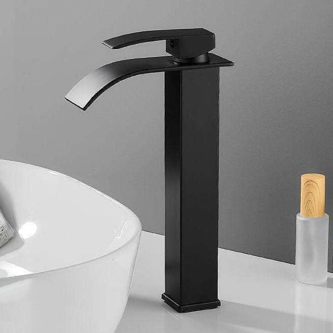 Industrial Vessel Sink Faucet Stainless Steel Lever Handles Vessel Sink Bathroom Faucet