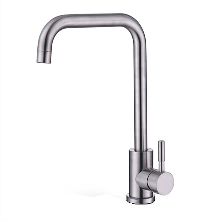 Traditional 1-Handle Faucets Stainless Steel Standard Kitchen Faucets