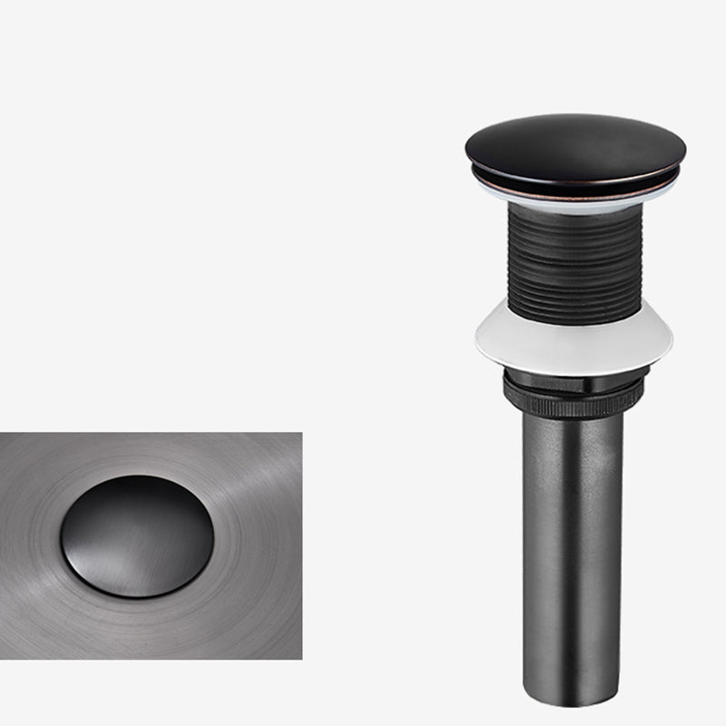 Modern Bathroom Sink Metal Round Vessel Bathroom Sink with Pop-Up Drain