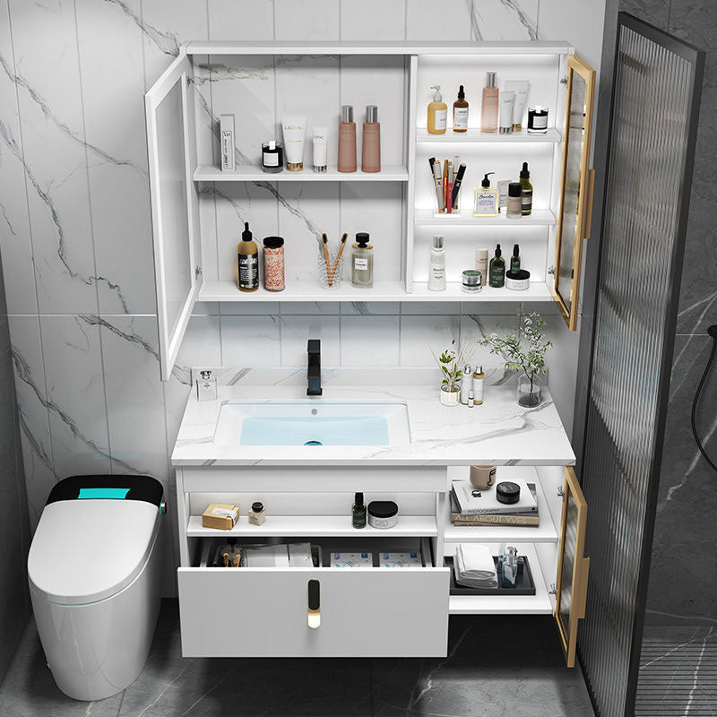 Gorgeous Sink Vanity Wall-Mounted Bathroom Vanity Cabinet with Mirror Cabinet